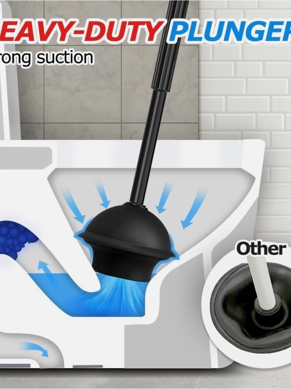 forasto toilet plunger